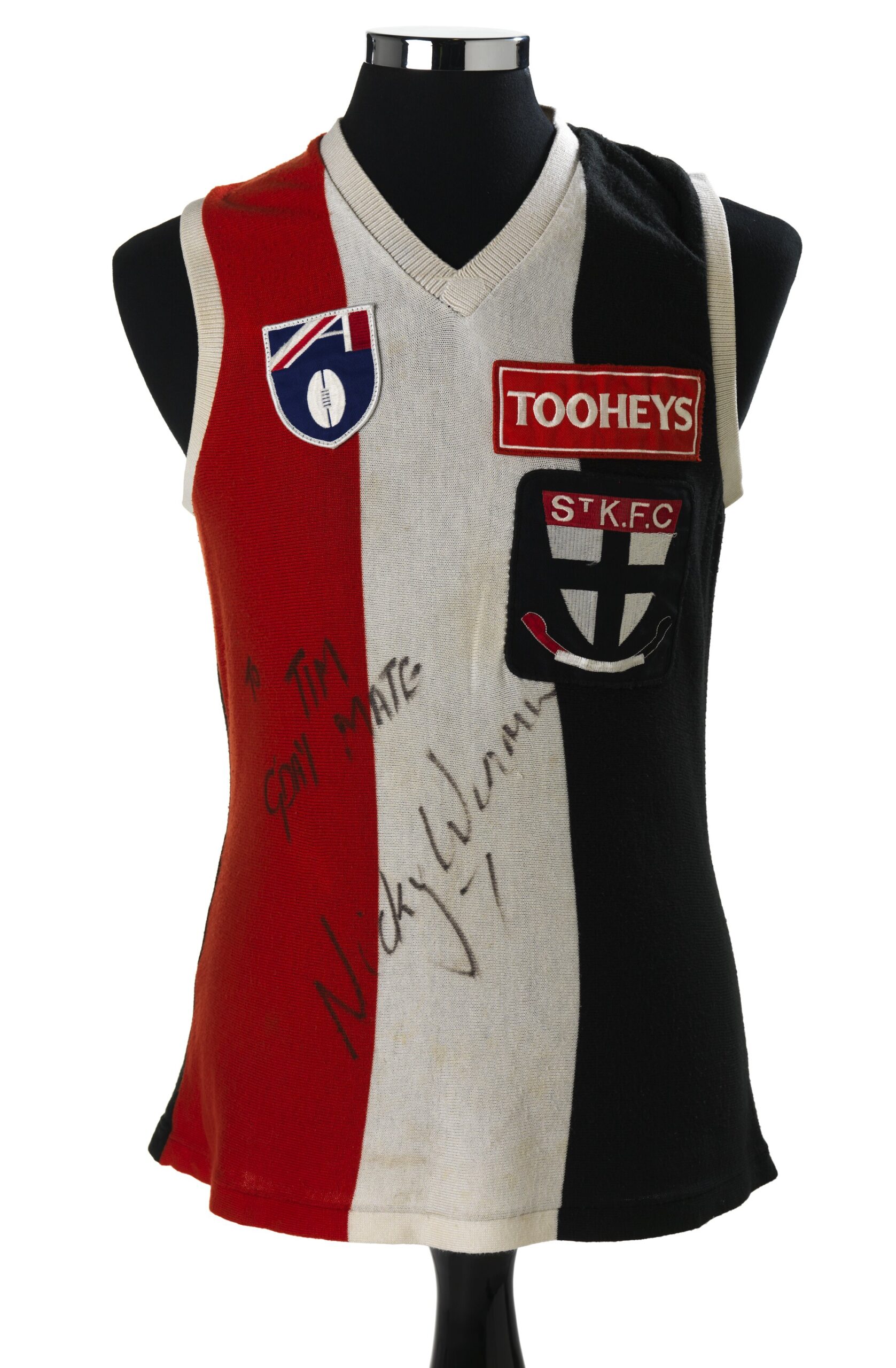 Football Jumper - Nicky Winmar, St Kilda, 1993 Too much scrutiny of a silly game 