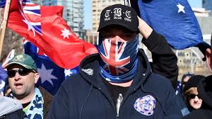 Far right protesters Melbourne