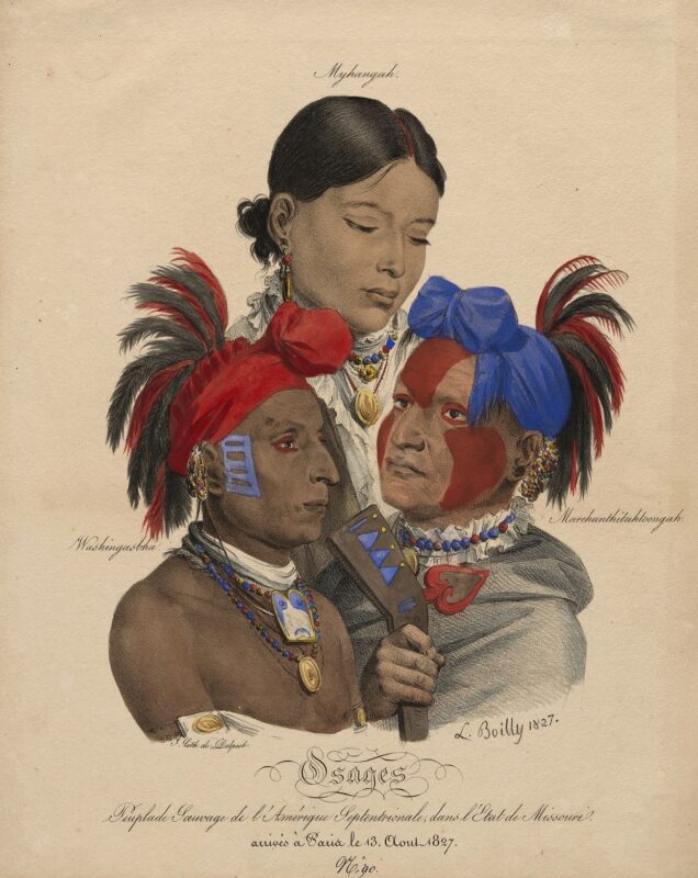 Osage Indians: Mohongo, Washingsabba (or