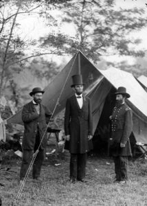 Pinkerton with Abraham Lincoln. View