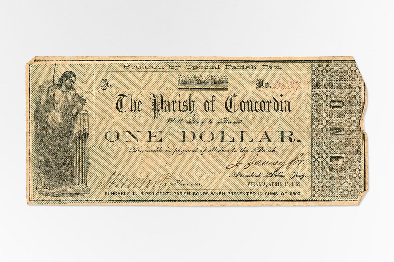 Bank note (1862) vintage money
