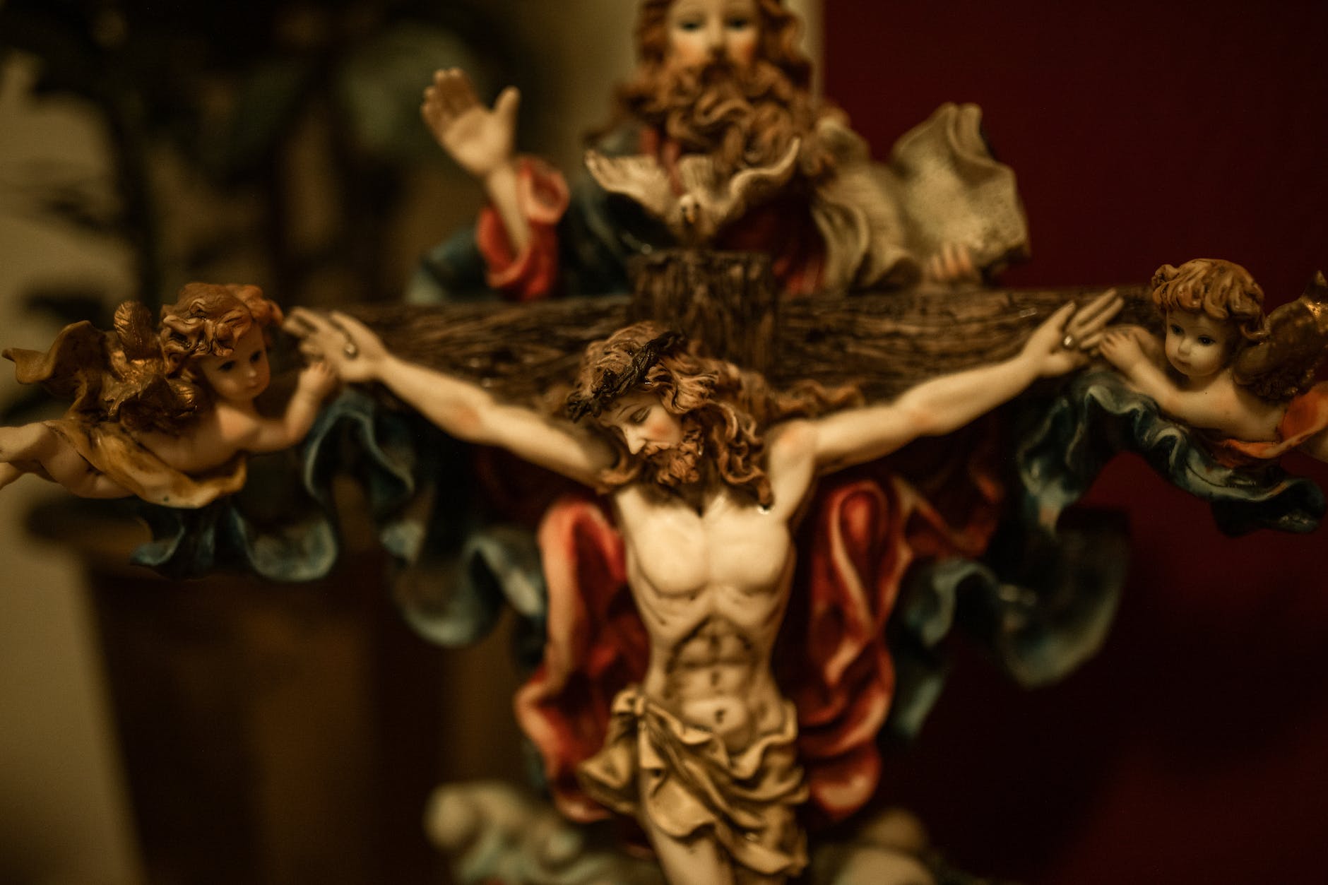 close up shot of a crucifix - The Christian focus